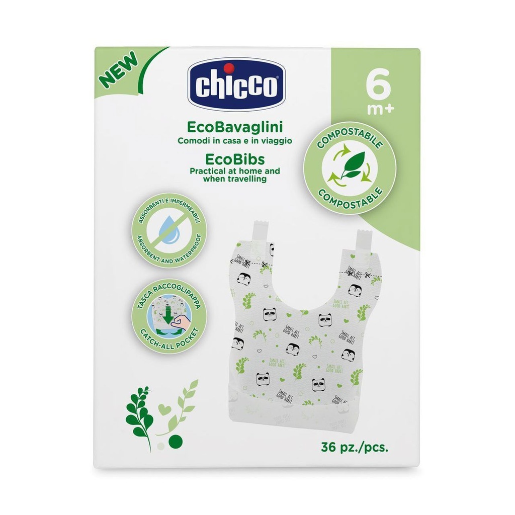 Chicco disposable bibs *40cop +6m
