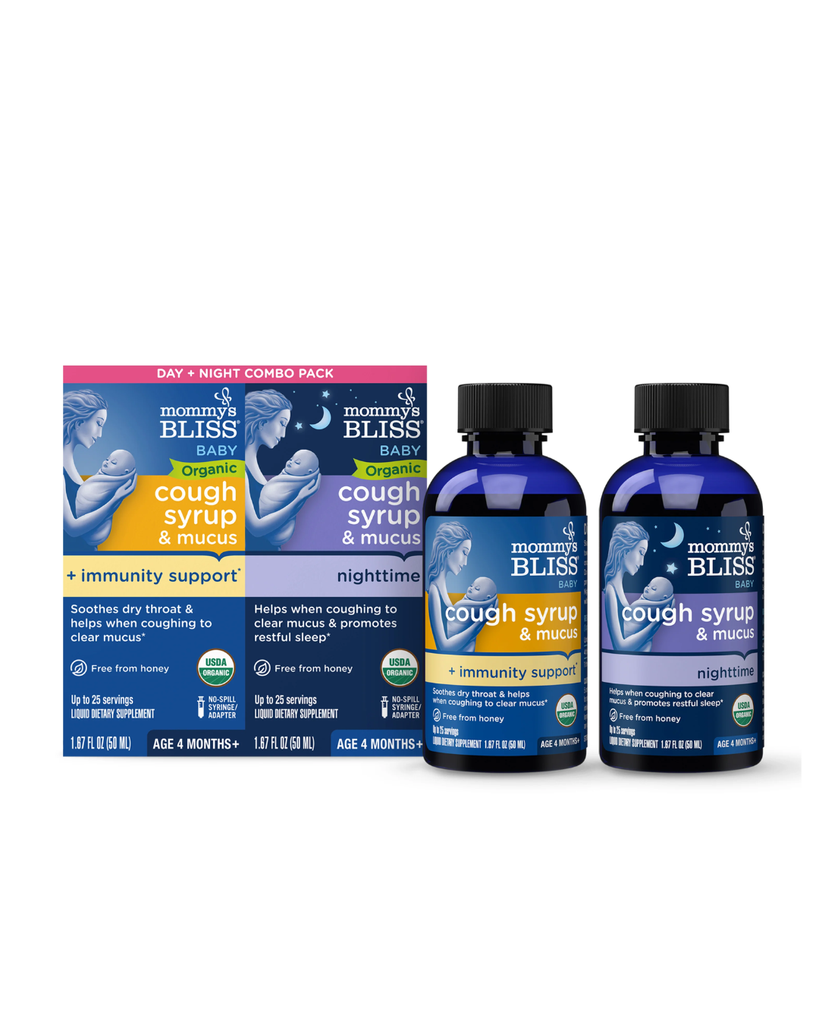 Mommys Bliss Baby cough syrup day + night combo pack , 50+50ml