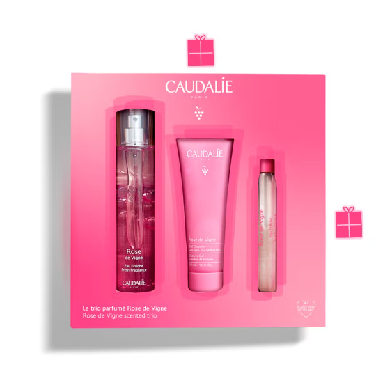 Caudalie KIT le trio parfume Rose de Vigne NOEL 2022