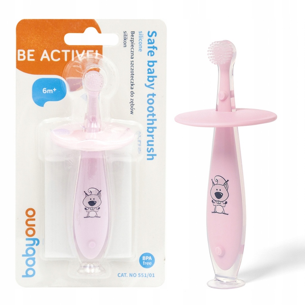Babyono Rose Suction baby toothbrush 551/02