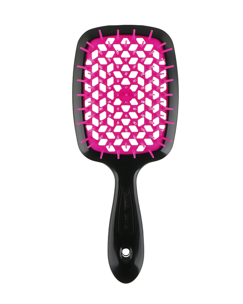 JANEKE SMALL SUPERBRUSH VENTED BRUSH COMPACT VERSION BLACK FUCHSIA