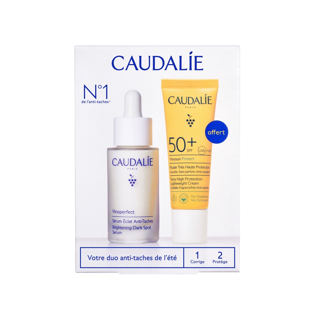 Caudalie Vinoperfect Serum & Suncare Set 2025