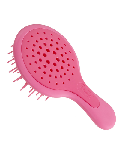 [10SP220 RSA] JANEKE MINI SUPERBRUSH COMPACT SILICON HAIRBRUSH ROSE