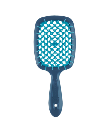[86SP226 VIT] JANEKE SUPERBRUSH VENTED BRUSH WITH SOFT PINS BLUE/TURQUOISE