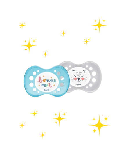 [3700763502304] Dodie Soothers +18 months DUO MIXTE NIGHT ANIMALS A2