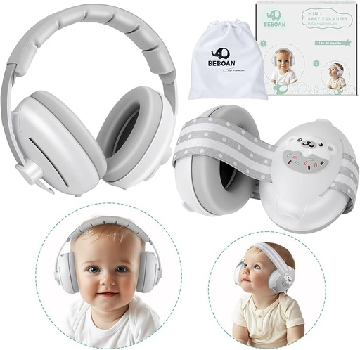 Baby 2 in 1 Earmuffs 0-48 muajsh
